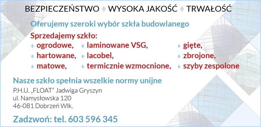 Oferujemy szeroki wybór szkła budowlanego